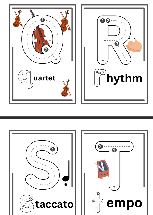 Music Alphabet Cards